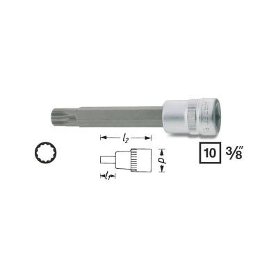 HAZET  8808LG-8 Cl&eacute; &agrave; douille DIN2324, DIN2325 M8 XZN molet&eacute;