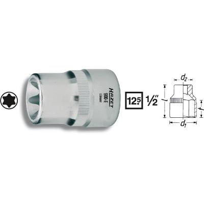 HAZET Douille TORX&reg; ext&eacute;rieur T 20 Longueur: 38 mm  900-E20 Propulseur: 1/2 (12.5 mm) 1 pc(s)
