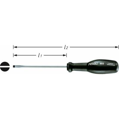  Hazet 803-140 Tournevis trinamic/profil &agrave; fente Taille 2,5 x 14