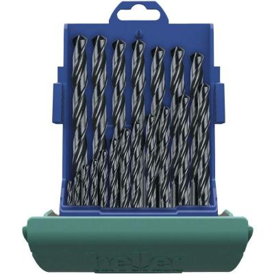 HELLER  tools 177375 foret acier set "901" en hss, argent