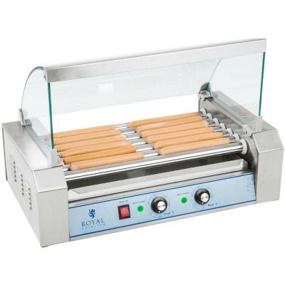 HELLOSHOP26 Appareil machine &agrave; hot dog professionnelle inox 12 saucisses 1 400 watts