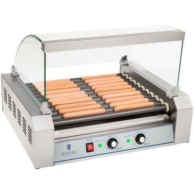 HELLOSHOP26 Appareil machine &agrave; hot dog professionnelle t&eacute;flon 20 saucisses 2 200 watts