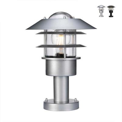 ELSTEAD Borne Helsingor, acier inoxydable, argent