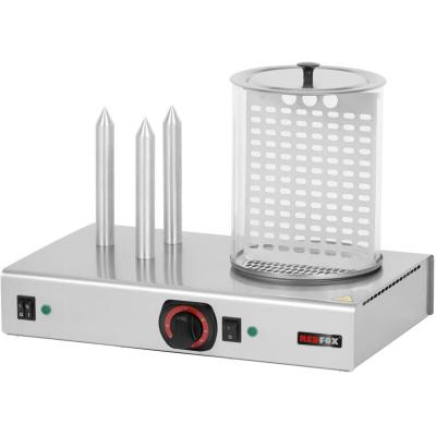  Hot dog 3 plots avec panier et manchon en verre HD 03 N - Redfox