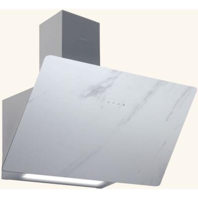 SILVERLINE Hotte cuisine murale STRONG c&eacute;ramique blanc marbr&eacute; 80 cm