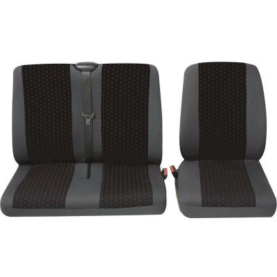 PETEX  30071912 Profi 1 Housse de si&egrave;ge 2 pi&egrave;ces polyester rouge, anthracite si&egrave;ge conducteur, double si&egrave;ge 
