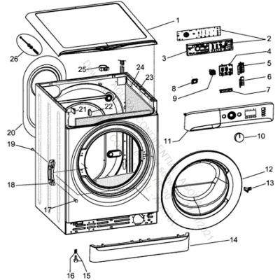 INDESIT Hublot pour lave-linge complet C00630462