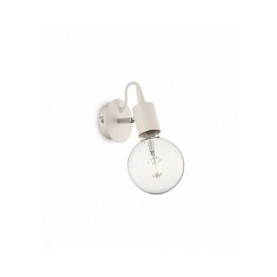 IDEAL LUX Applique murale Blanche edison 1 ampoule - Blanc