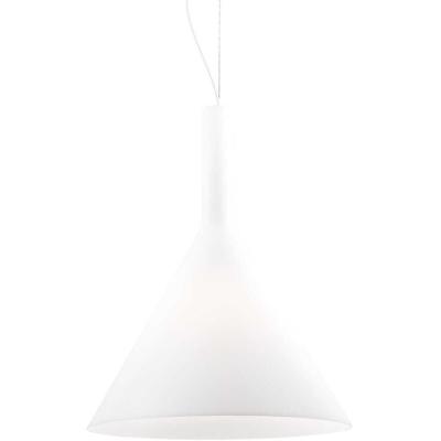  Suspension Blanche COCKTAIL 1 ampoule Diam&egrave;tre 20 Cm