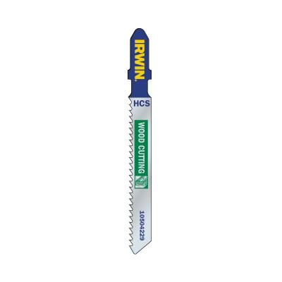 IRWIN  Jeu de 5 lames HCS pour scie sauteuse T144D &agrave; bois - 6TPI