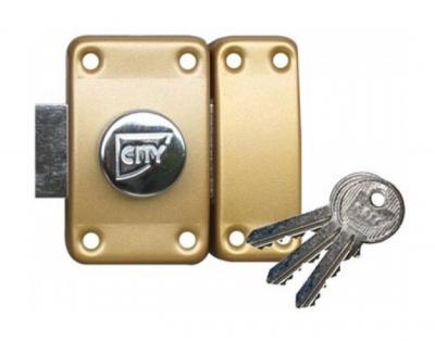 CAVERS ISEO Verrou City 25 &agrave; bouton - Cylindre 45 mm - Sur variure N V03 - 10020452