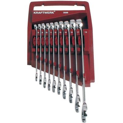KRAFTWERK  - 3556 - 10-pz . En emble de cl&eacute; combin&eacute;e de 8 &agrave; 19mm