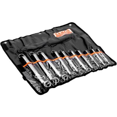 BAHCO Jeu de cl&eacute;s polygonales doubles longues, coud&eacute;es - 10 pcs/pochette