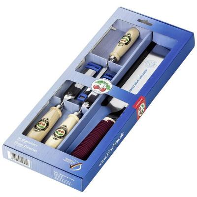KIRSCHEN  jeu de 4 ciseaux &agrave; bois 1195sb + scie du japon,en carton DFX-433407