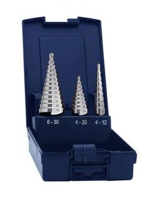 EXACT  - Jeu de forets &eacute;tag&eacute;s hss Eventus by 15332 4 - 12 mm, 4 - 20 mm, 4 - 30 mm 1 set - 3 pi&egrave;ces