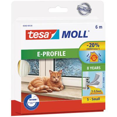 TESA  - Bourrelet caoutchouc e profil 6m x 9mm blanc