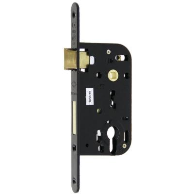 JPM Serrure &agrave; larder Multibat &agrave; profil europ&eacute;en Axe 50mm finition noir &agrave; bout carr&eacute;