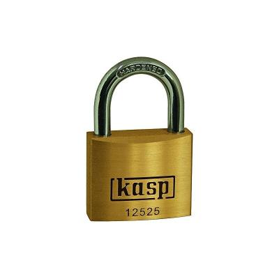  Cadenas Kasp K12525A3 or-jaune avec serrure &agrave; cl&eacute;