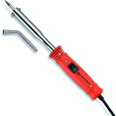 KEMPER Fer &agrave; souder professionnel  100W - 230V avec 2 pannes cuivre diam&egrave;tre 7.8mm coud&eacute;e et droite