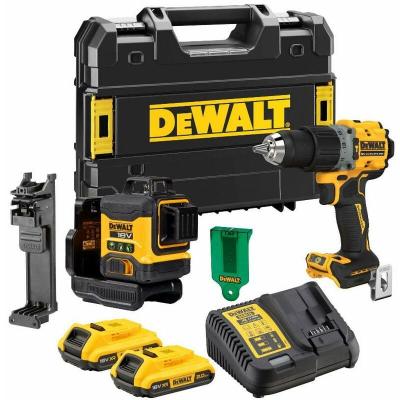 DEWALT Kit 2 Outils Xr 18v 2ah +2 Batteries +chargeur