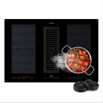 KLARSTEIN Plaque de Cuisson Induction 2 en 1 77 cm cm avec Hotte Aspirante 391m&sup3; h 