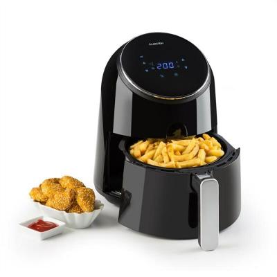 KLARSTEIN  - Airfryer Friteuse &agrave; air chaud, 1300W, Cuve 2,5l , Cuisson sans huile, Friteuse &eacute;lectrique, Thermostat r&eacute;glable 200&deg;C, Ecran tactile ,