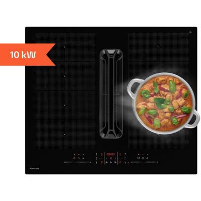 KLARSTEIN  airjet flexpro down plaque de cuisson &agrave; induction + hotte aspirante flexzone booster noir 