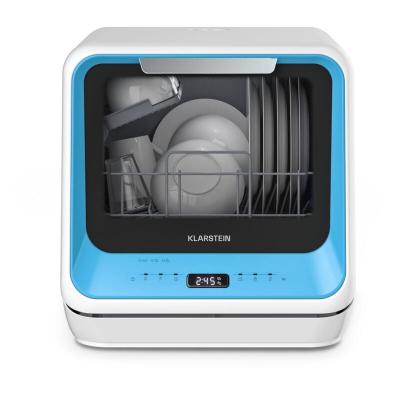 KLARSTEIN Amazonia Mini Lave Vaisselle Compact 7 Programmes 5L R&eacute;servoir ou Raccordement Bleu