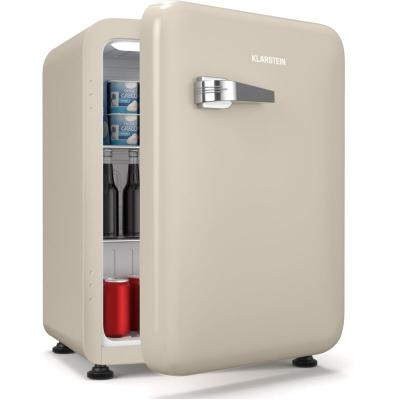 KLARSTEIN  audrey evo mini-r&eacute;frig&eacute;rateur 68 l design r&eacute;tro frigo silencieux compact 3 couleurs beige 