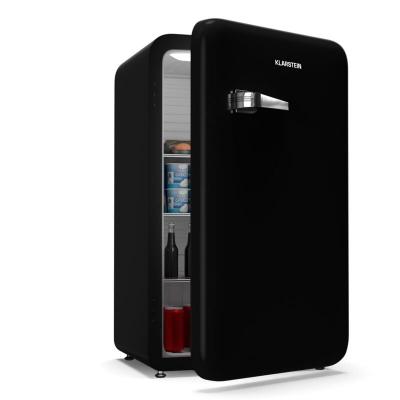 KLARSTEIN Audrey Evo R&eacute;frig&eacute;rateur 112 L silencieux compact Mini frigo Mini bar Design r&eacute;tro Noir