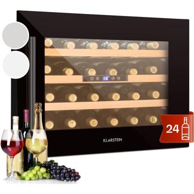 KLARSTEIN  vinsider 24 built-in uno onyx cave &agrave; vin de service encastrable 24 bouteilles 57l noir 