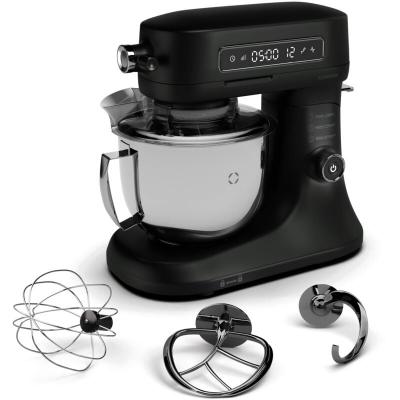 KLARSTEIN Chiara Robot P&acirc;tissier Ecran LCD 5 L Bol Inox Robot de cuisine 1600 W Silencieux Noir