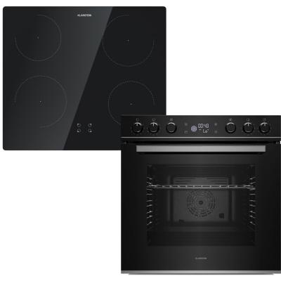 KLARSTEIN  controlsync four & plaque de cuisson &agrave; induction 9 fonctions 4 zones de cuisson 72 l noir 