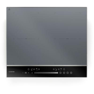 KLARSTEIN  dualtone flex plaque de cuisson &agrave; induction flexible led contr&ocirc;le par curseur 7200 w inox 