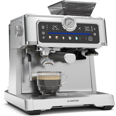 KLARSTEIN  grandpresso touch machine &agrave; expresso 20 bars broyeur int&eacute;gr&eacute; mousse de lait inox 