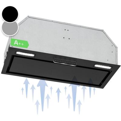  Hotte aspirante encastr&eacute;e Klarstein Camilla 70cm - Ecran tactile - LED 397m&sup3; h CEE A++ Inox Noir 