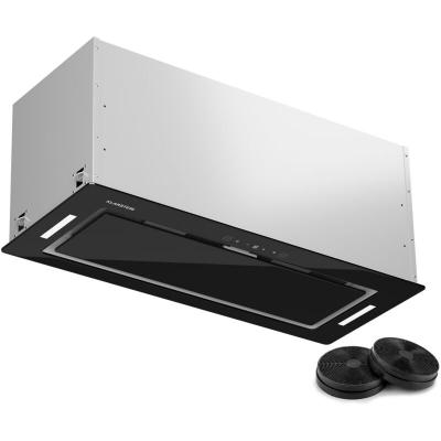 KLARSTEIN Hotte Aspirante Encastrable 72 cm LED D&eacute;bit d'Air 466 m&sup3;/h Minuterie Commandes Tactiles Noir 