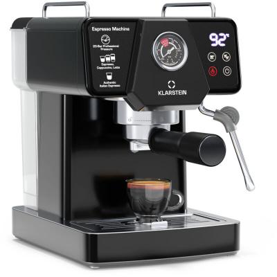 KLARSTEIN  libeica machine &agrave; expresso 1350w 19 bars tactile affichage temp&eacute;rature et pression noir