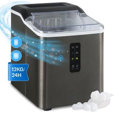 KLARSTEIN  albaron machine &agrave; gla&ccedil;ons en boule 12&nbsp;kg 24h 1,5l bo&icirc;tier en acier inoxydable noir 