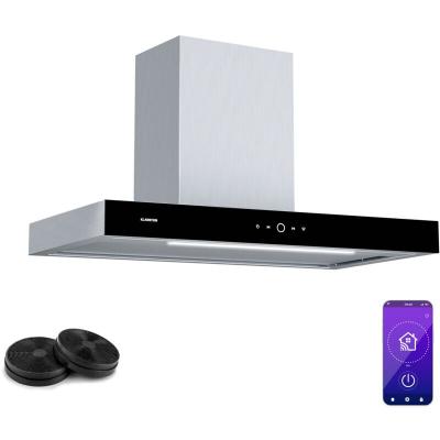 KLARSTEIN  smartedge hotte aspirante wifi silencieuse puissante led 550 m&sup3;h cee a+ inox