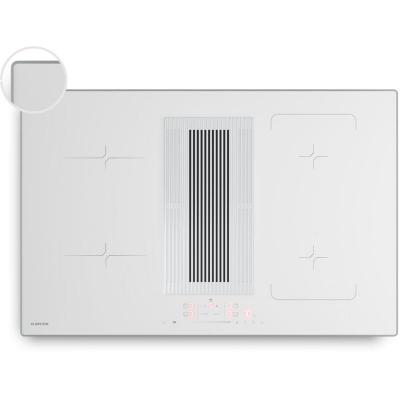 KLARSTEIN Velaire Plaque induction avec Hotte aspirante int&eacute;gr&eacute;e 4 Zones 7400W 80cm Curseur Tactile Minuterie