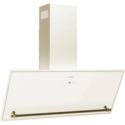 KLARSTEIN  hotte aspirante d'angle victoria 90 cm air &eacute;vacu&eacute;recycl&eacute; 400 m&sup3;h de d&eacute;bit d'air beige 