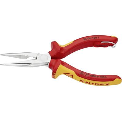 KNIPEX Pince &Agrave; Becs Demi-ronds 160mm Avec Tranchant Isol&eacute;e 1000v - Antichute