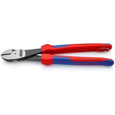  Knipex Pince coupante de c&ocirc;t&eacute; &agrave; forte d&eacute;multiplication avec oeillet de fixation 250 mm - 74 02 250 T