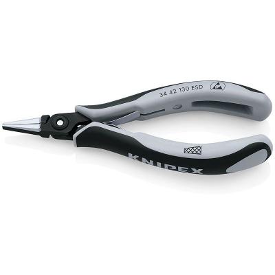 KNIPEX Pince De Pr&eacute;hension De Pr&eacute;cision - Becs Plats Stri&eacute;s - 130mm - Esd
