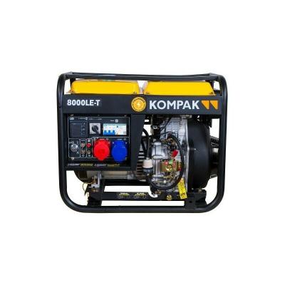 KOMPAK  - Groupe &eacute;lectrog&egrave;ne diesel 6400W Monophas&eacute; et Triphas&eacute; NT-8000LE-T ats