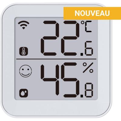 KONYKS Thermom&egrave;tre et Hygrom&egrave;tre connect&eacute; Wifi, Grand &eacute;cran