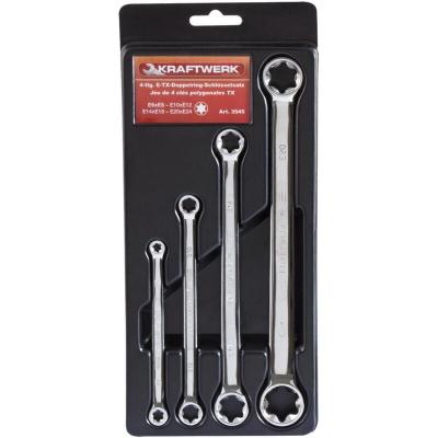  Jeu de 4 Cl&eacute;s polygonales Torx Femelle KRAFTWERK