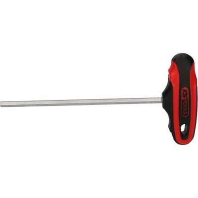 KS TOOLS Cl&eacute; m&acirc;le 6 pans poign&eacute;e en T CHROMEplus, 5 mm 