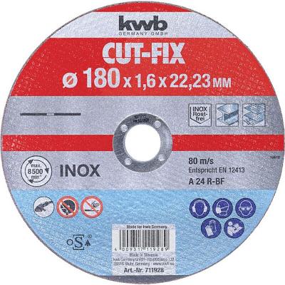 KWB  CUT-FIX&reg; Disques &agrave; tron&ccedil;onner extra fins, pour m&eacute;tal, &oslash; 180 mm - 711928